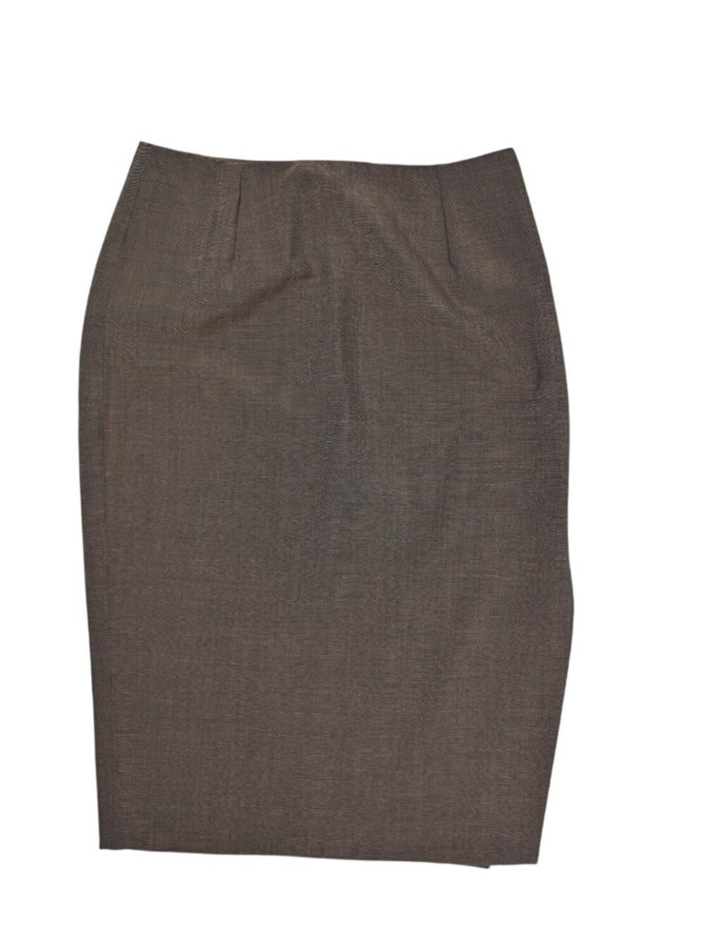 Vintage Gucci by Tom Ford S/S 1997 Brown Wool–Mohair Side Slit Pencil Skirt